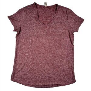 90 Degree Pink Heathered Workout Tee